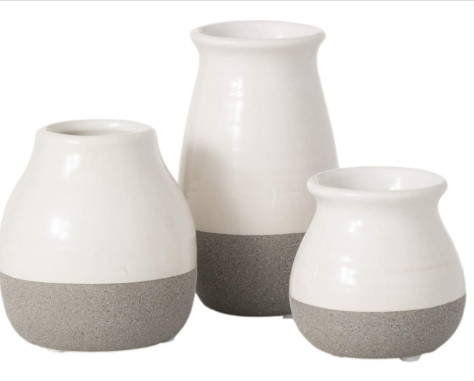 White & Grey Vase Collection