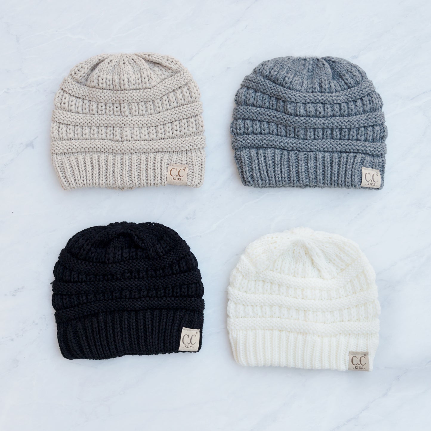 Kids CC Knit Beanies